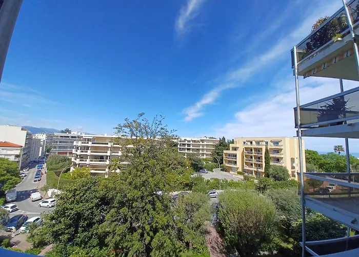 Juan Les Pins Tanit Le Gebal Climatise Vue Sur Piscine شقة أنتيب