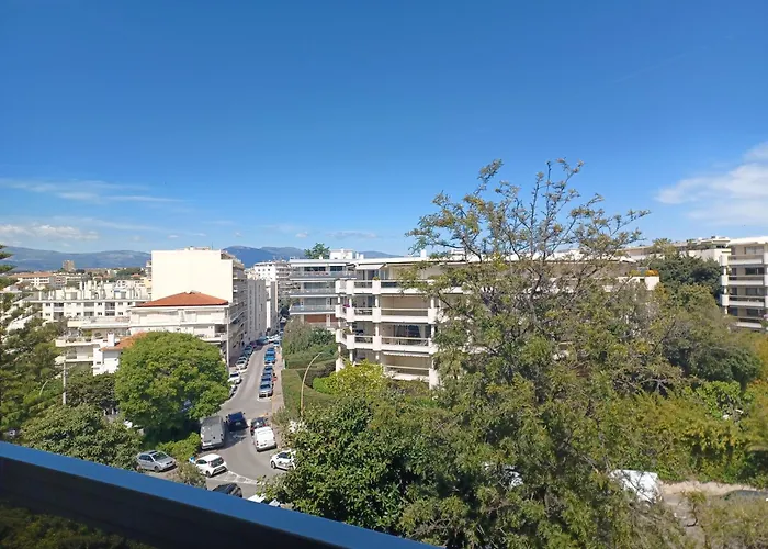 شقة Juan Les Pins Tanit Le Gebal Climatise Vue Sur Piscine *